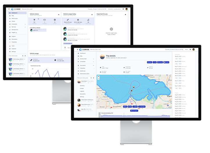c.technology coride marine web dashboard
